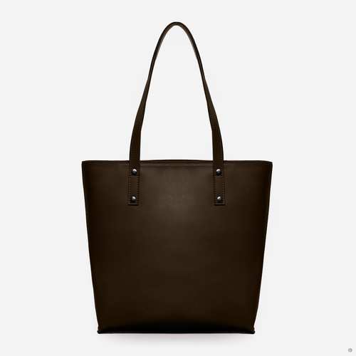 Велика вмістка сумка в класичному стилі від українського бренду ТМ "LucheRino". Виготовлена з шкірозамінника високої якості з легким відблиском, а підкладка з цупкого текстильного матеріалу.